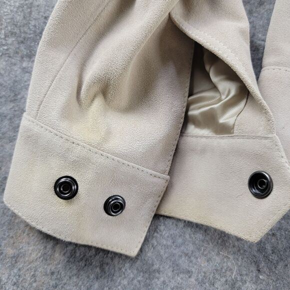 Todd Snyder Italian Suede Snap Dylan Jacket Sand Beige Size S NWT $998 *Flaw - Picture 13 of 14